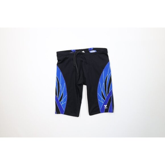 Vintage TYR Swimming Mens 32 Geometric Performance Speed Jammers Shorts Trunks - Picture 1 of 10